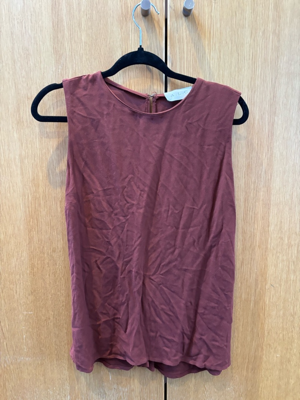 A.L.C. Sleeveless Shell Top in Rusty Rose